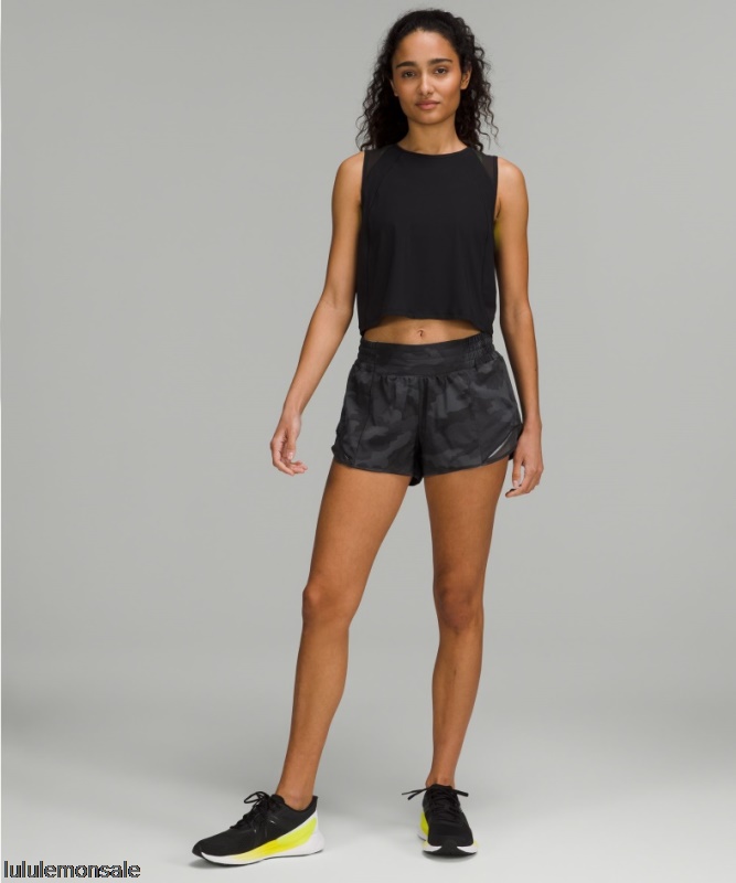 Lululemon Damen DELULU177 | Hotty Hot High-Rise Lined Short 25 Black